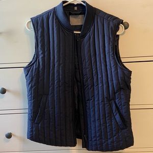 Navy Quilted Vest